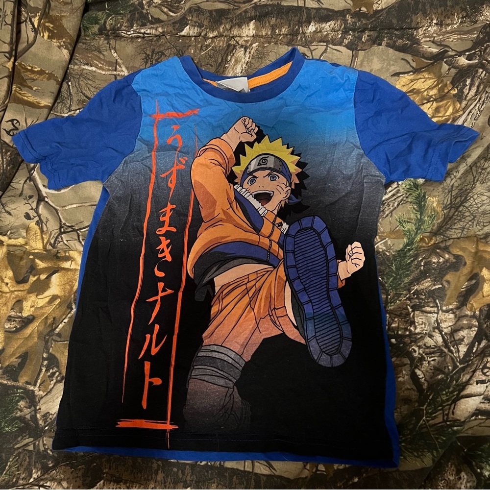 Blue Naruto Graphic T-Shirt